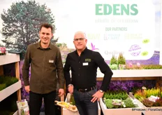 Christiaan Rietberg and Jan Marijnis of Edens Plants & Creations with their products from the nursery.